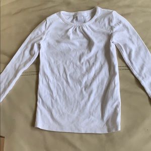 Girls 5y white Burberry long sleeve t-shirt